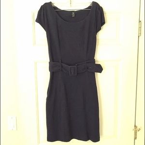 Purple Belted H&M Dress with Pockets